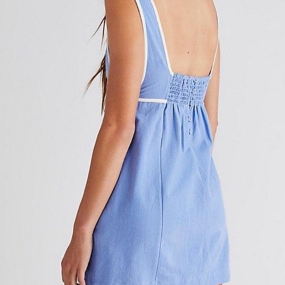 Free People All Aboard Combo Vivian Mini Dress - Picture 2 of 11